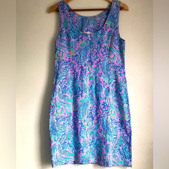 LILLY PULITZER. Lilac Rose We Mermaid It  Linen Dress - Picture 8 of 15